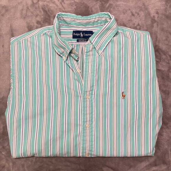 Ralph Lauren Other - Polo Ralph Lauren Teal Striped Dress Shirt